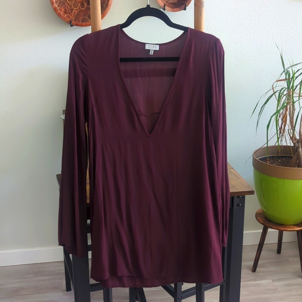 Tobi Burgundy Dress